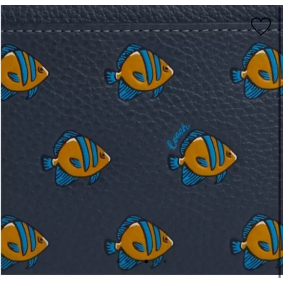 New Coach CT870 Jayden Crossbody with Fish Print Leather Denim Multi - Picture 6 of 6